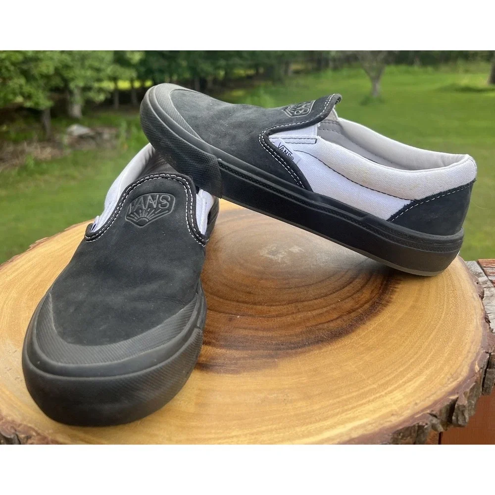 Vans Dakota Roche BMX Slip-On Black White WaffleCup Shoes Mens 5 Womens 6.5